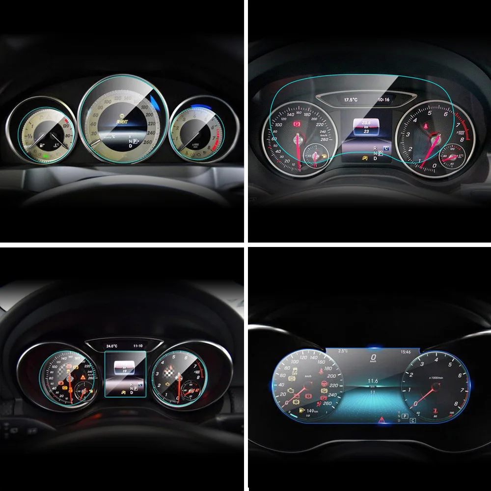 

Защитная пленка для экрана автомобильной приборной панели для Mercedes W204 W213 X204 W246 W205 W221 V221 X204 A B C E S Class GLA GLC GLE CLA