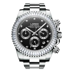 LOREO 200m Waterproof Diving Watches for Man High Quality Mechanical Wristwatches Sapphire Luminous Screw Crown Automatic Watch