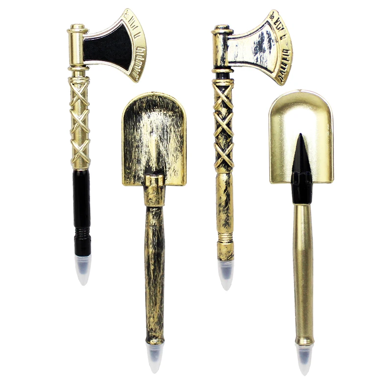 1pcs 0.5mm Ballpoint Pen Creative Tool Ax Shovel Modeling School Stationery Ball Pen Black Ink Writing Student Supplies