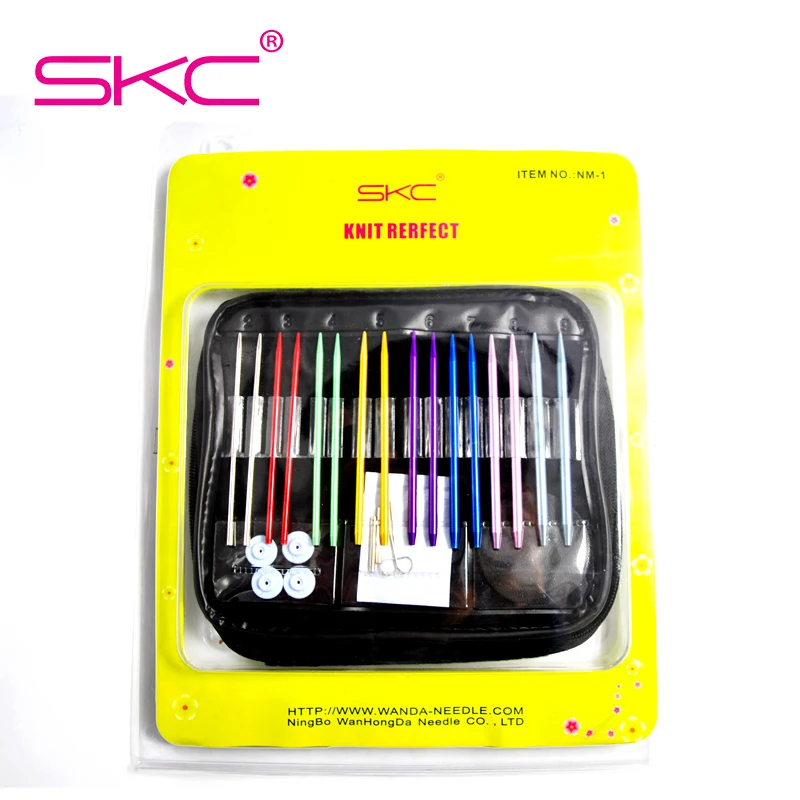 SKC Replaceable Circular DIY Knitting Needles with PU Bag Change Head Needle for Women DIY Craft Sewing Accessories