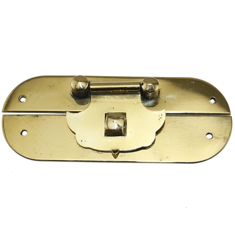 1PC Antique Brass Latch Decorative DIY Gift Wine Wooden Box Suitcase Case Hasp Latch Lucky Hook Vintage Hardware,78*29mm