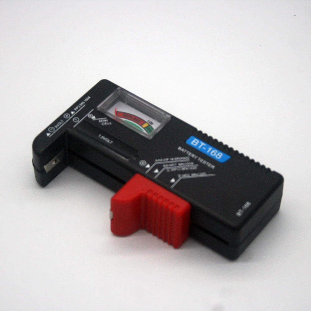 BT-168 AA/AAA/C/D/9V/1.5V batteries Universal Button Cell Battery Colour Coded Meter Indicate Volt Tester Checker BT168 Power