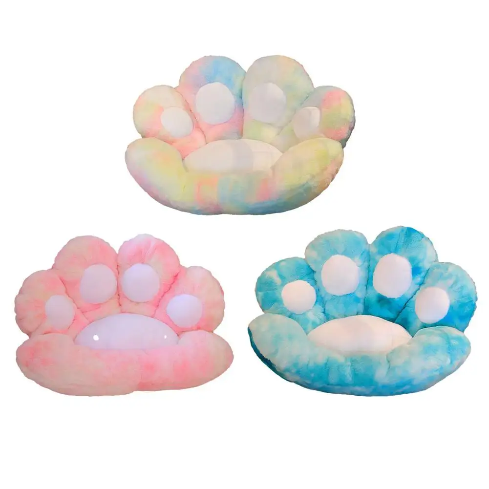 

Chair Cushions Cute Cat Paw Shape Plush Seat Cushions for Home Office Hotel Cafe New Style 2021