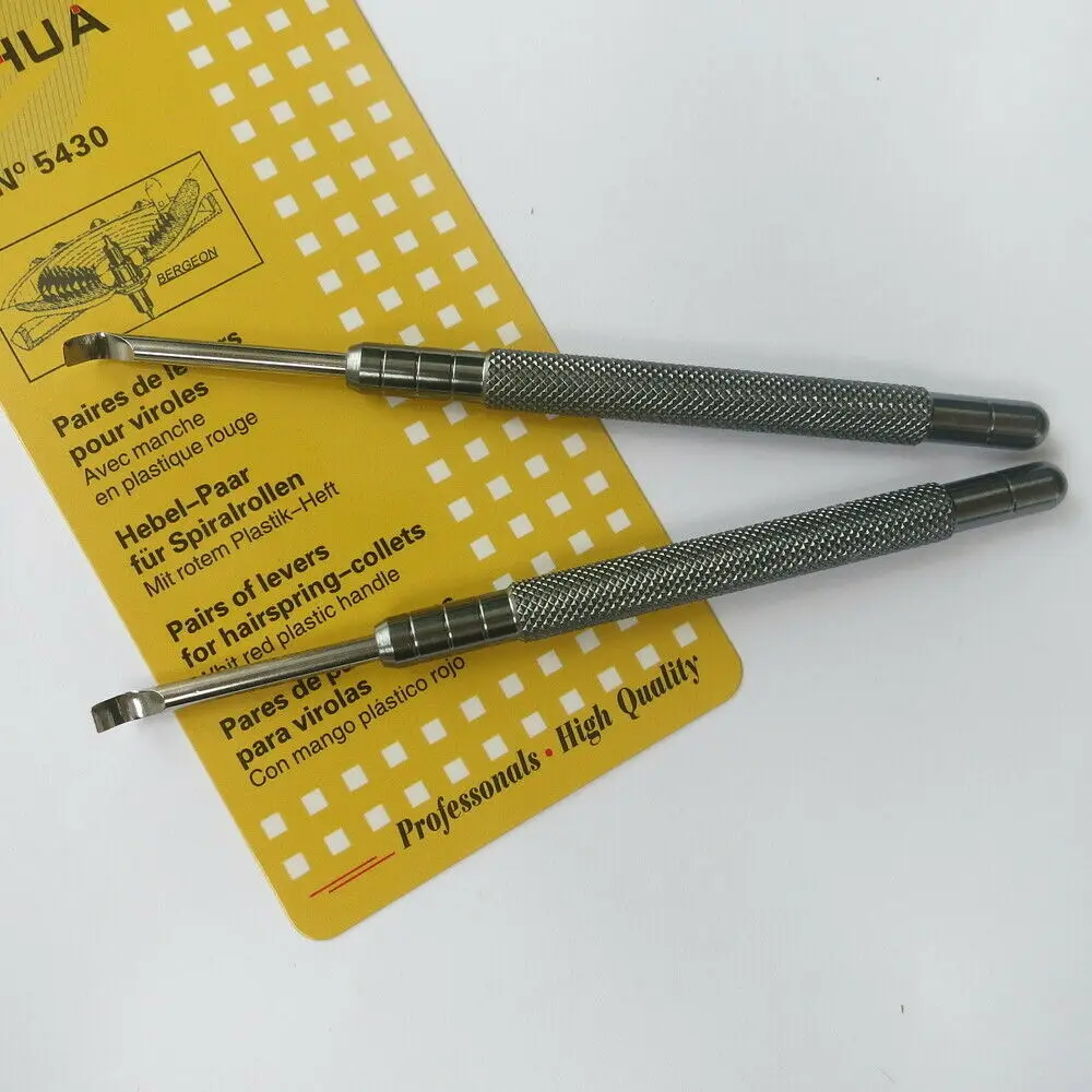 

2Pcs Metal Watchmaker Repair Tool Watch Hand Remover Delicate Tools Levers With Flat Blade 3.5mm Blade Width Watch Accessories