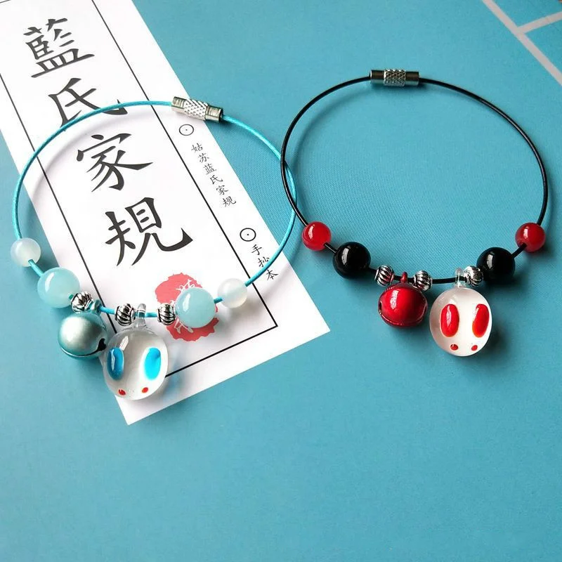 The Untamed Grandmaster of Demonic Cultivation Mo Dao Zu Shi Weiwuxian Lanzhan Rabbit Bracelet Cosplay