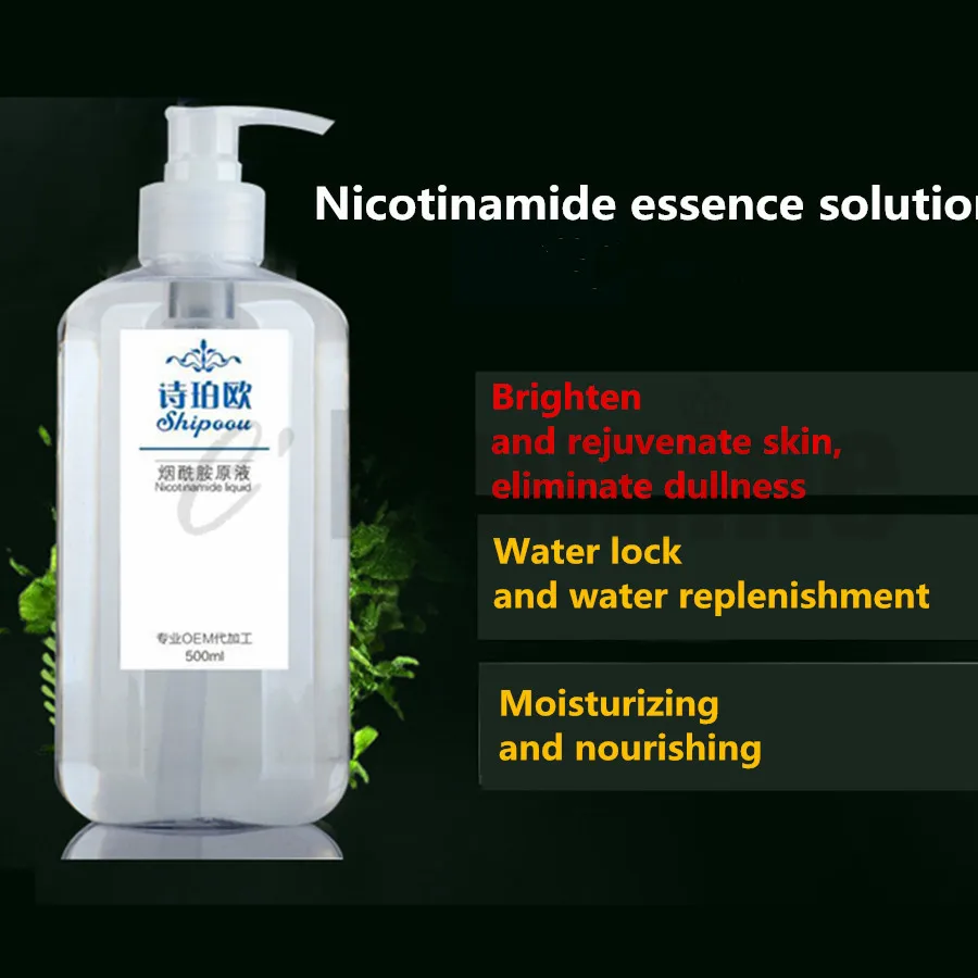 Nicotinamide Essence Solution Improves Dark Complexion Moisture Glossy Cosmetics 500ml