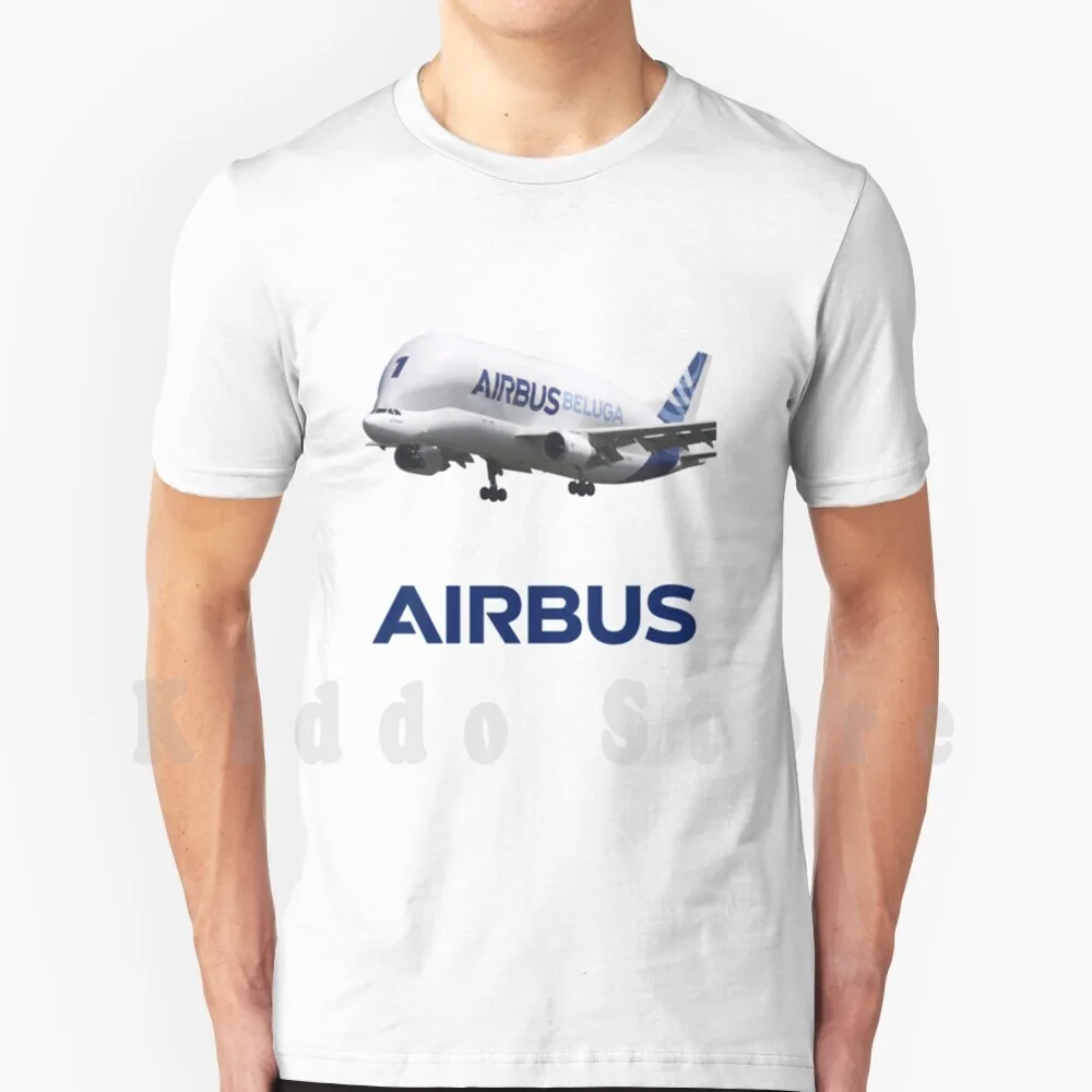 Airbus T Shirt DIY Big Size 100% Cotton Airbus Plane Beluga A320 A330 A340 A380 Transport Airpline Pilot