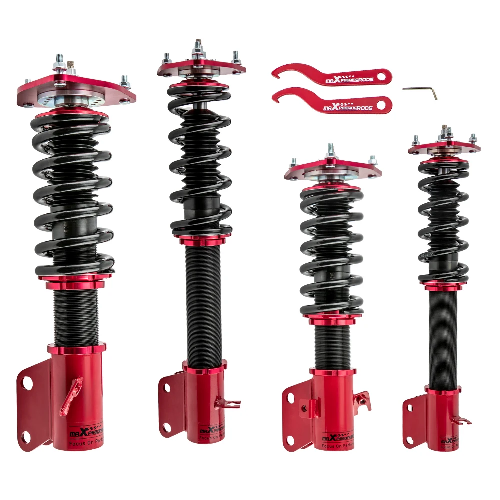 24 Ways Adjustable Damper Coilovers for Subaru Impreza GDA GDB WRX 2002-2007 Coil Spring Strut