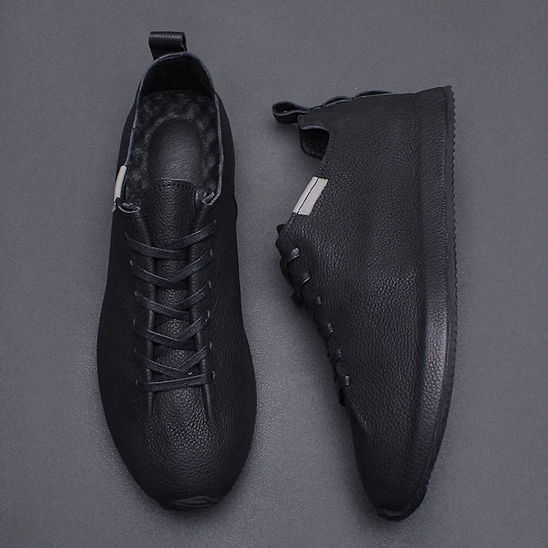 Small white shoes men leather 2024new fashion shoes men casual shoes Korea sports board shoes fashion men leather shoes