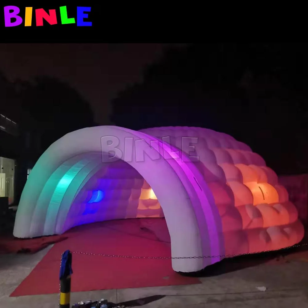 Led Lighting Modual 8m Giant Inflatable Dome Tent For Event Gazebo Blow Up White Igloo Garden Dance House Party Pavilion Sale