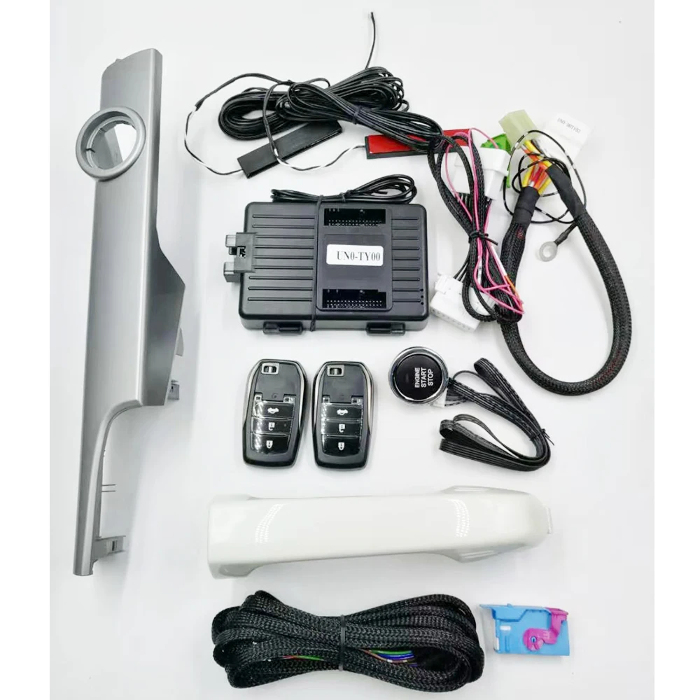 

For Toyota PRADO Year 2012 to 2017 Car Add Push Button Start Stop Remote Control Keyless Acess System with Panel Handle