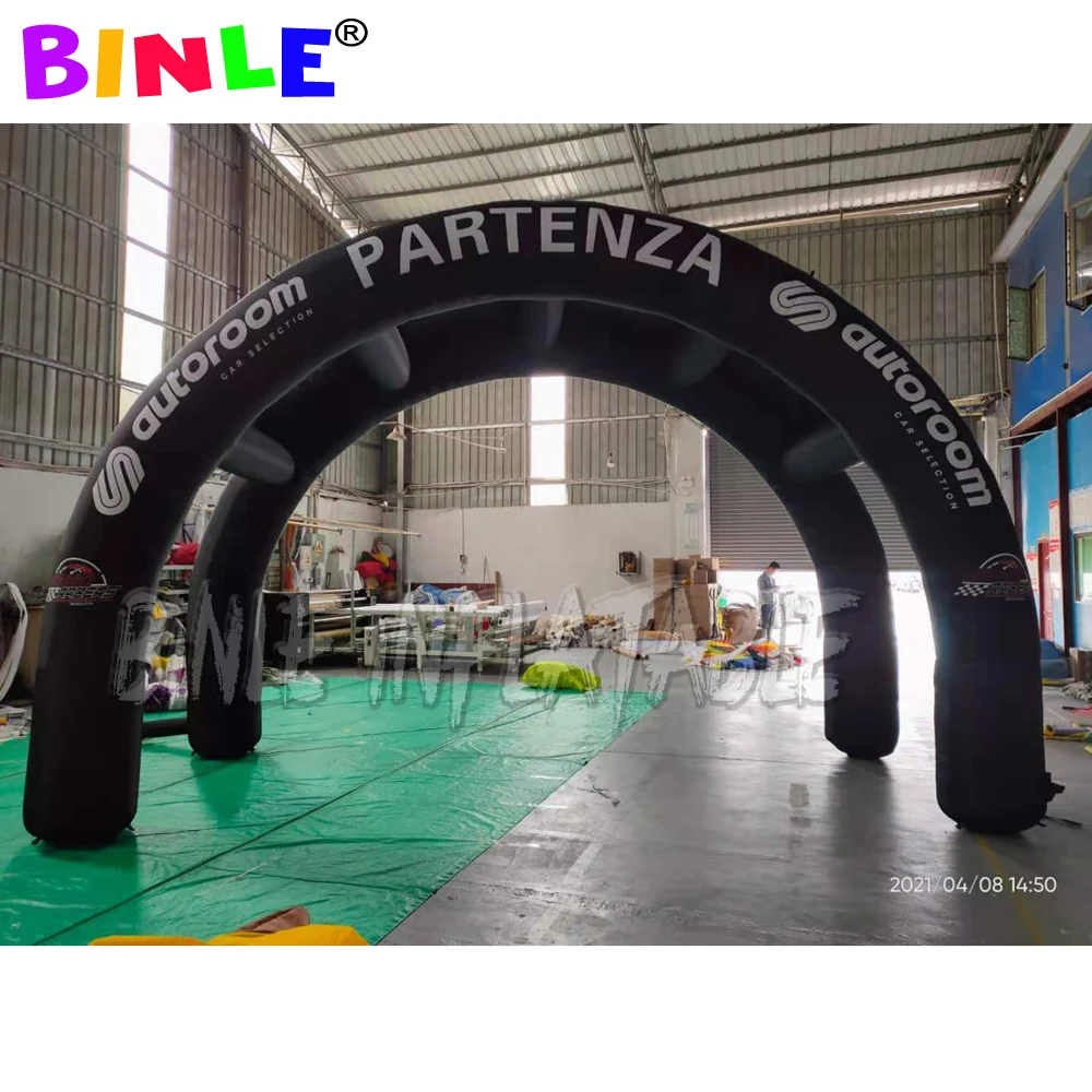 

Customized Oxford Cloth Advertising Inflatable Entrance Tunnel Enterprise Welcome Arch Tent With Double Tune