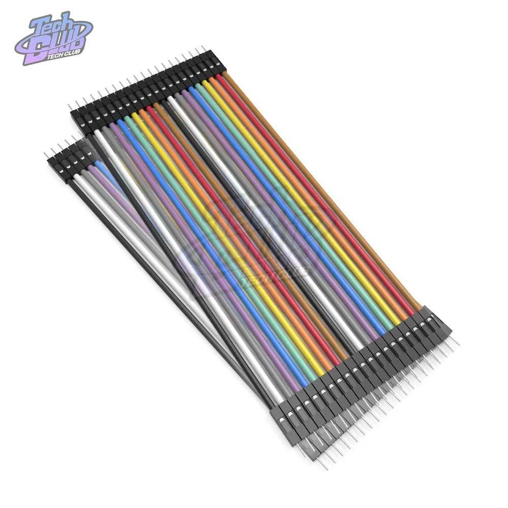 Câbles Dupont 40 broches mâle à mâle, mâle à femelle et femelle à femelle, 10/20/30/40CM, pour PCB Arduino, DIY