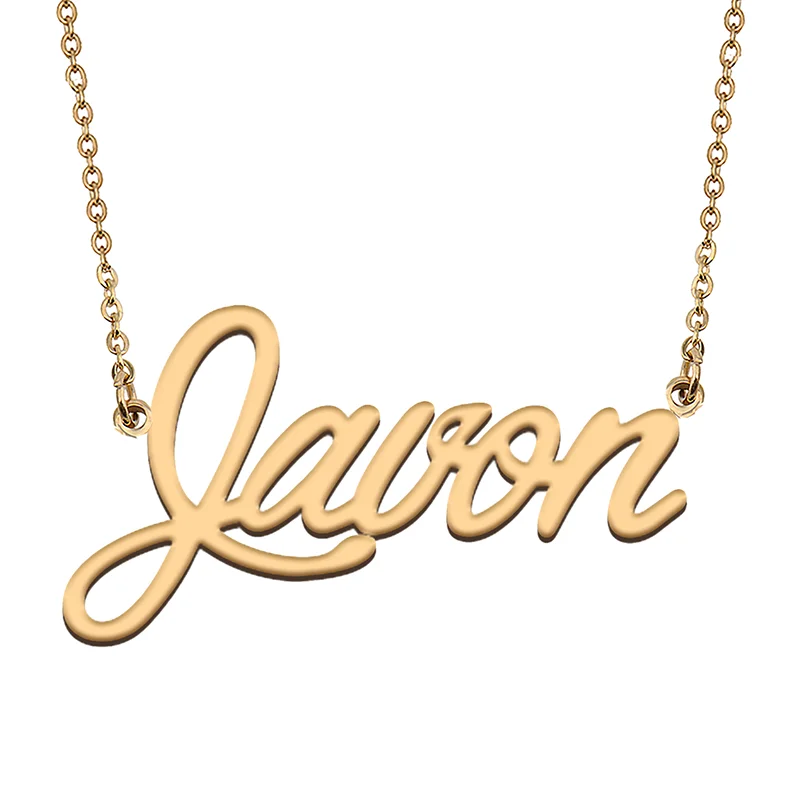 Javon Custom Name Necklace Customized Pendant Choker Personalized Jewelry Gift for Women Girls Friend Christmas Present