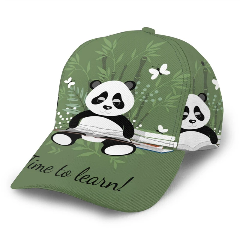 

Noisydesigns Cute Panda Prints Women Baseball Cap Outdoor Daily Party Men Sun Visor Autumn Summer Casual Adjustable Hat Dropship