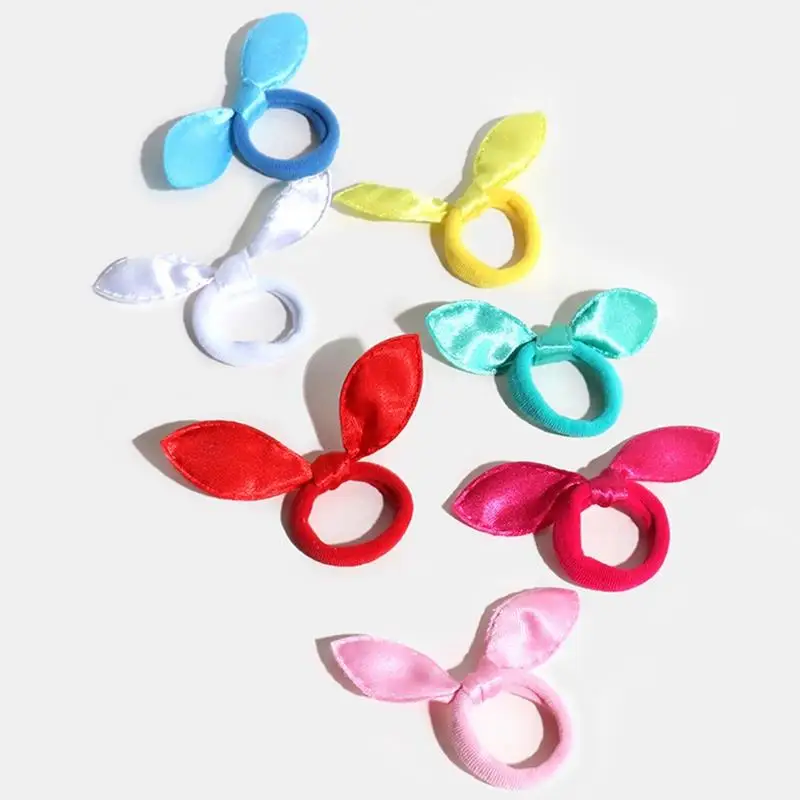 Bonito menina crianças laços de cabelo pequeno arco de cabelo elástico de borracha goma de cabelo bonito bowknot scrunchy acessórios de cabelo hairband