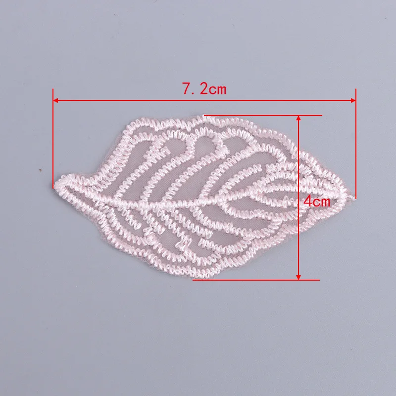 10 PCS Organza Lace Embroidery Leaf Small Flower Piece Clothing Accessories Jewelry Home Scarf Accessories