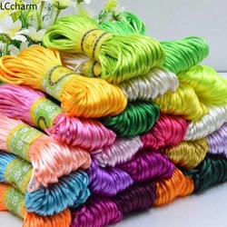 3mm Chinese Knot Satin Nylon Braided Cord Rope Beading Macrame Handmade Thread Cords 5m