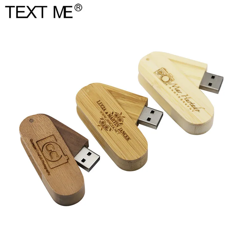 

TEXT ME Army Knife 5 Colors Customized Bamboo Walnut Carving LOGO USB Flash Drive 4GB 8GB 16GB 32GB USB2.0 Photography 64GB Best