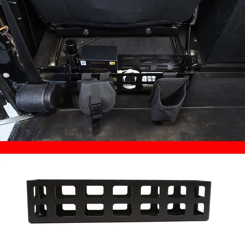 

1Pcs aluminum alloy For Land Rover Defender 90 110 2004-2019 car seat backrest practical storage box basket interior accessories