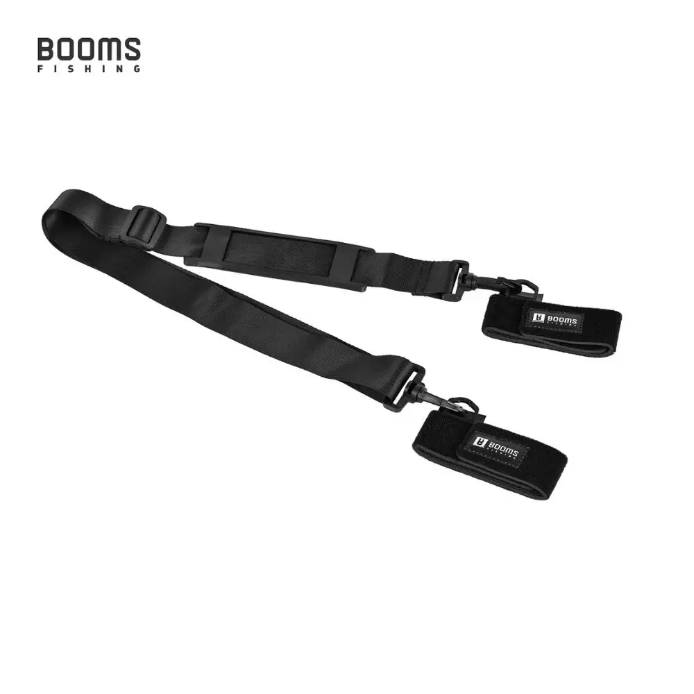 Booms Fishing RS4 Rod Carry Strap Sling Shoulder Belt, Black