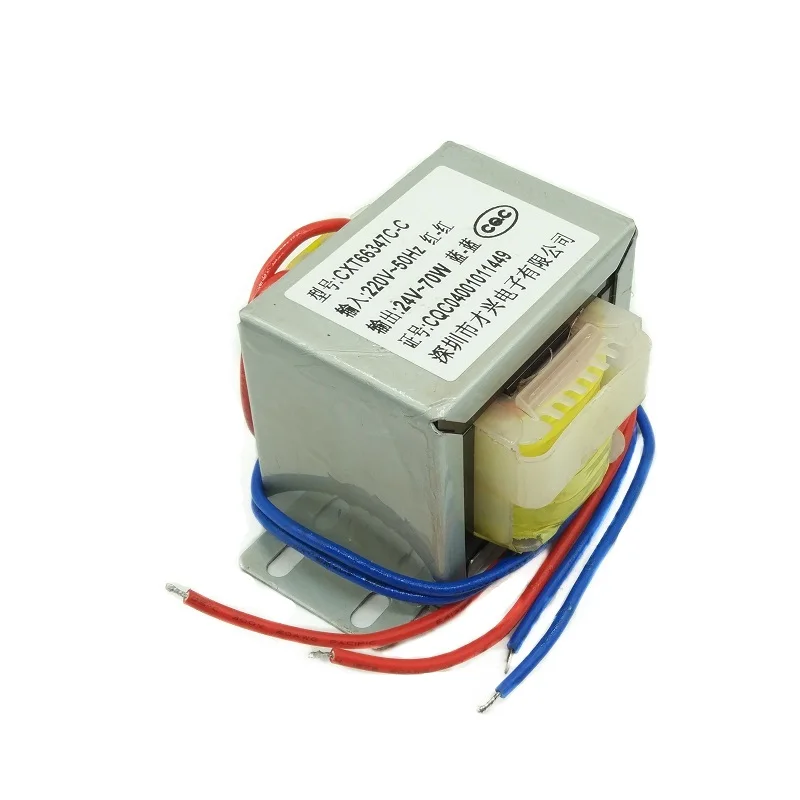 EI66-70W Type Power Transformer Garage Door Transformer 220V to 24V 3A AC 24V 70W Pure Copper