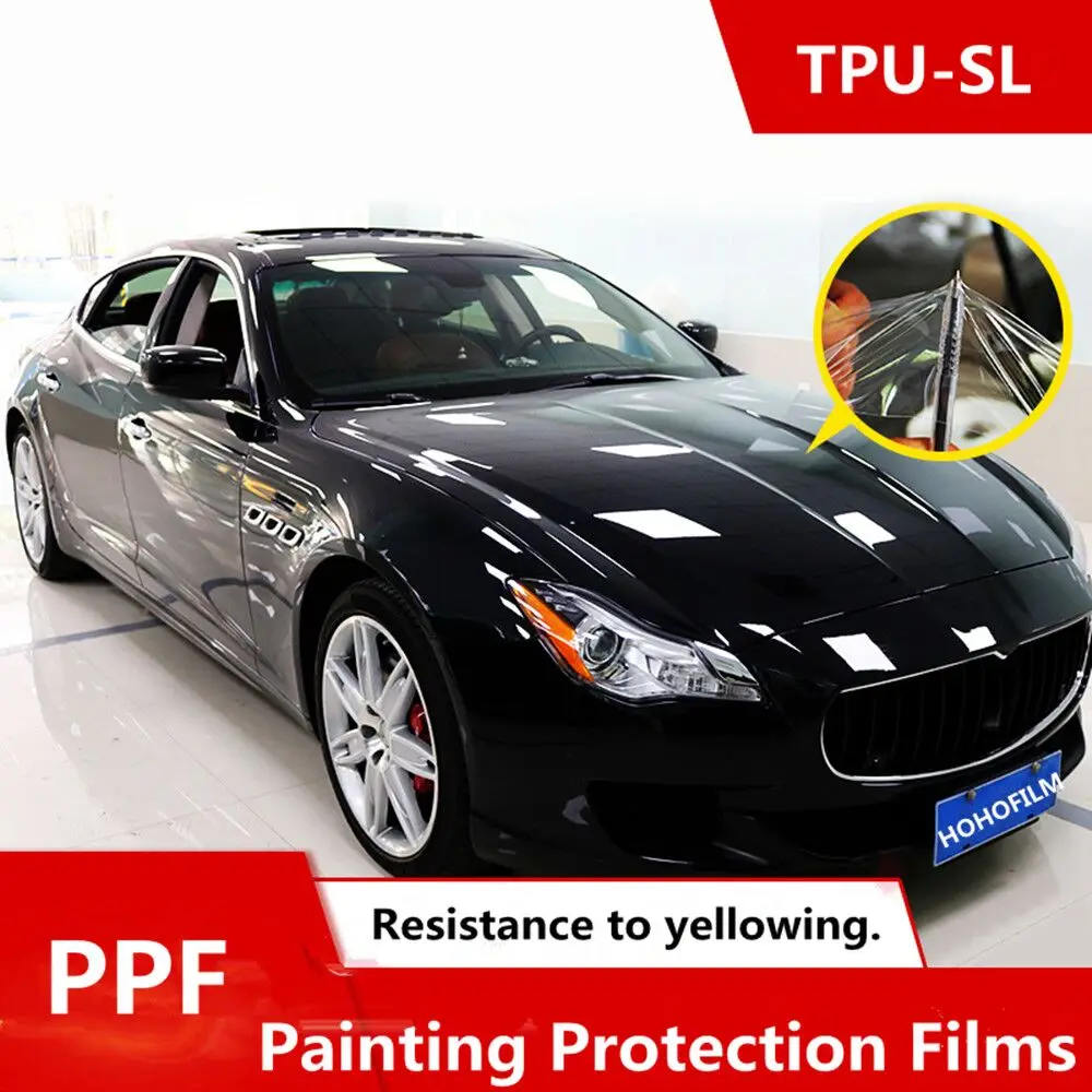 

SUNICE 3 Layers Glossy Repairable PPF Clear Protection vinyl film For Vehicle Paint Motorcycle laptop skateboard Wraps 1.52x10m