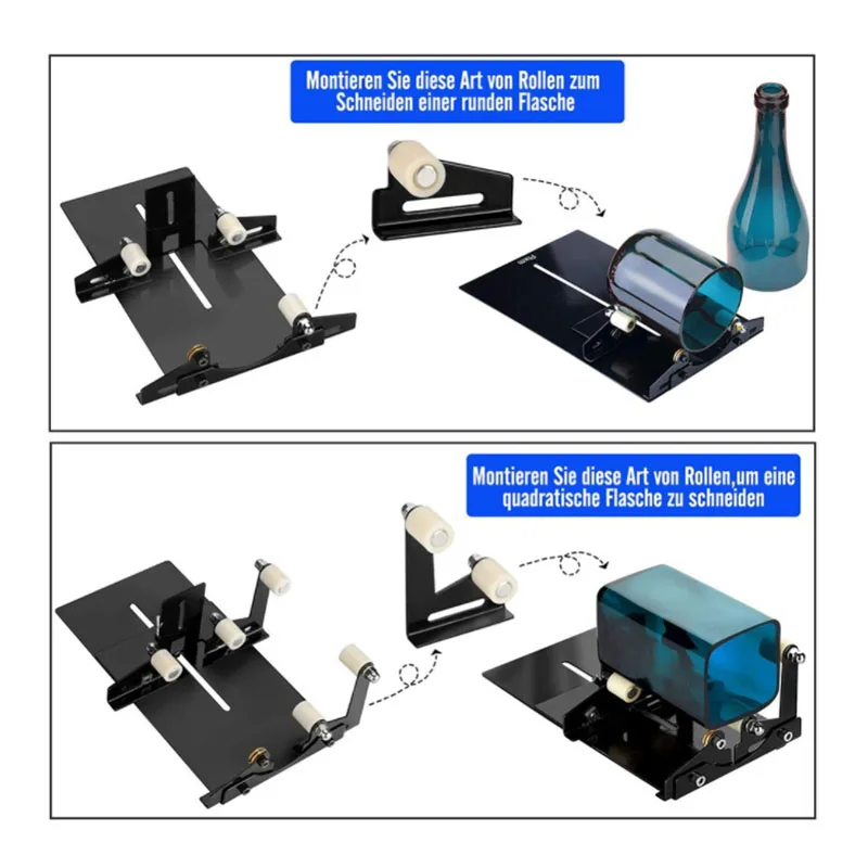 Square bottle glass bottle cutting tool DIY wine bottle cutter tool set