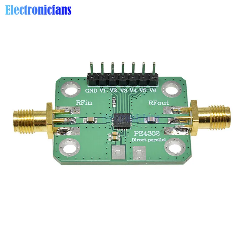 Imagem -06 - Módulo de Controle Numérico Atenuador Atenuador Pe4302 Paralelo Modo Imediato 1mhz4ghz Atenuador nc Pe4302 50ohm Sma Fêmea rf