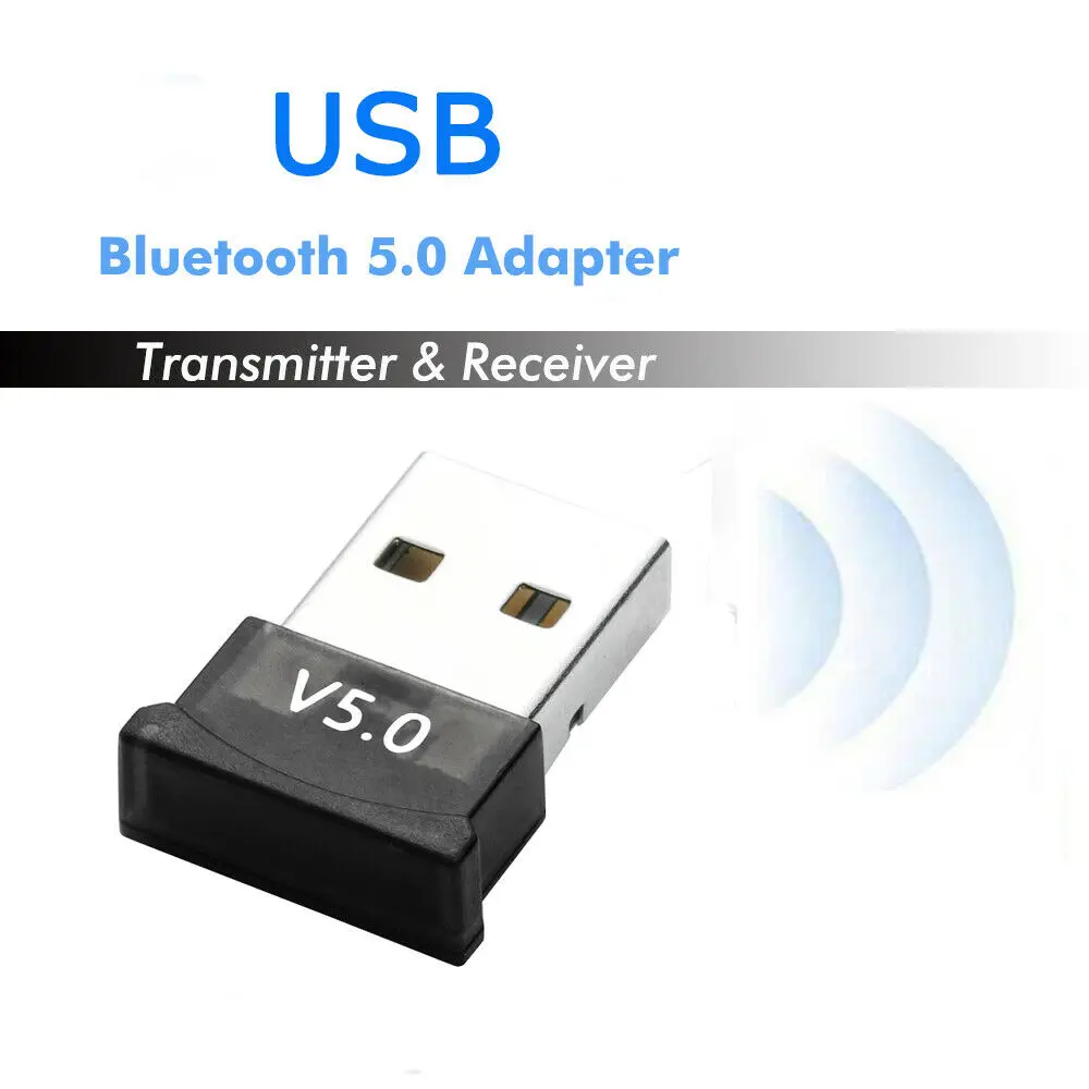 USB bluetooth 5.0 Adattatore Wireless Dongle Ricevitore Stereo per PC Win 10 8 7/XP
