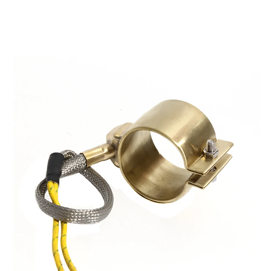 42mm Inner Diameter 50~70mm Height Brass Band Heater 110V/220V/380V 320W/360W/410W Fully Enclosed Electric Heating Ring