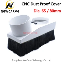 CNC 65MM 80MM Engraving Dust Cover Collector For 800W/1.5KW/2.2KW Spindle Motor NEWCARVE