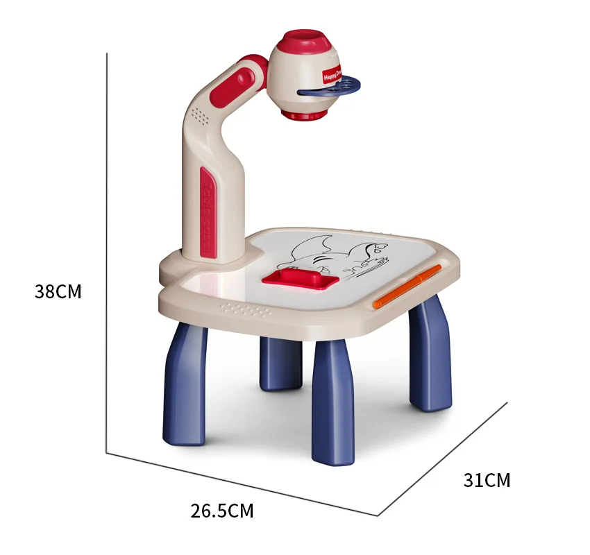 Narzędzia do malowania stół kreślarski zabawka dziecięca projektor Led Art Kid sztuka i rzemiosło projekcja edukacyjna wczesna zabawka edukacyjna dziewczyna