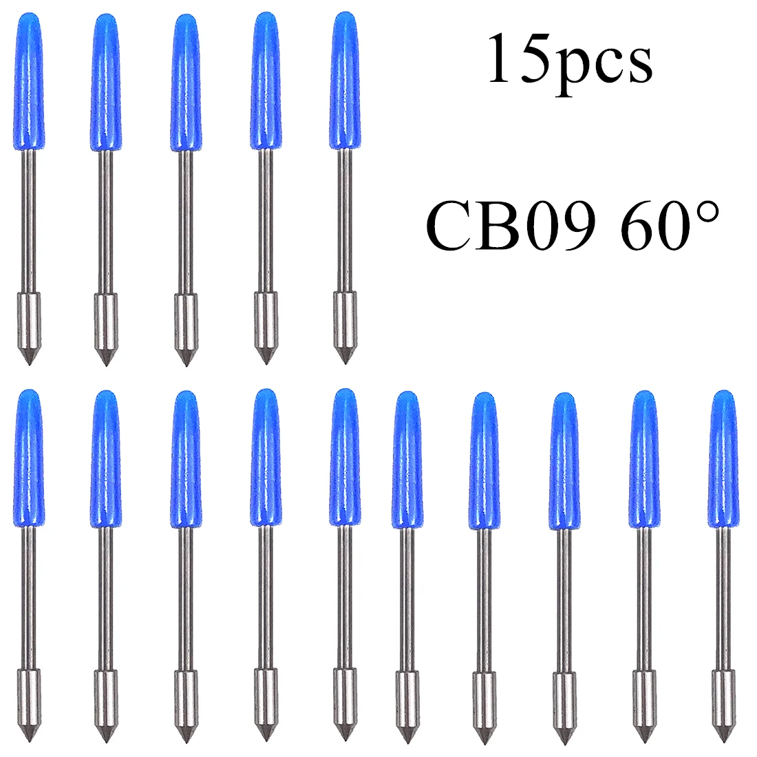 15 Chiếc 60 Độ Graphtec CB09 _ Ba Lô Vincy Cắt Lưỡi Dao Cho Chân Dung 1/2 Hình Bóng Cameo Giá Đỡ Xay Khắc Dụng Cụ