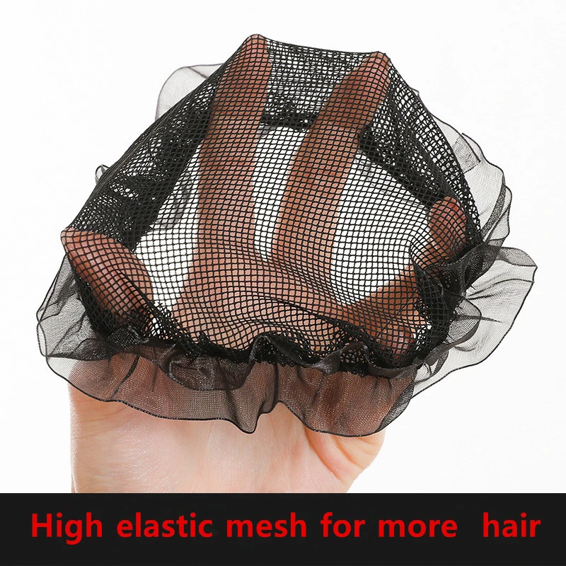 Women Hairnet Headwear Ballet Disk Hair Snood Nets For Wigs Upgraded Drawstring Removable Buckle Design Invisible Dancing Nets