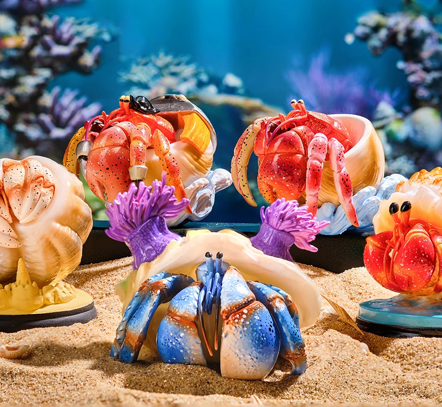 Neue Sommer Hermit Crab Serie Mysterious Blind Box Überraschung Tasche Cartoon Nette Dekorative Ornamente Sammeln Modell Spielzeug