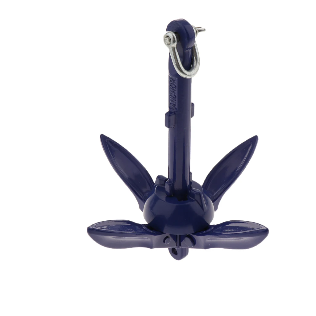 Foldable 1. CNC Aluminum Anchor for Kayaks, Canoes, Boat, Yacht, Raft