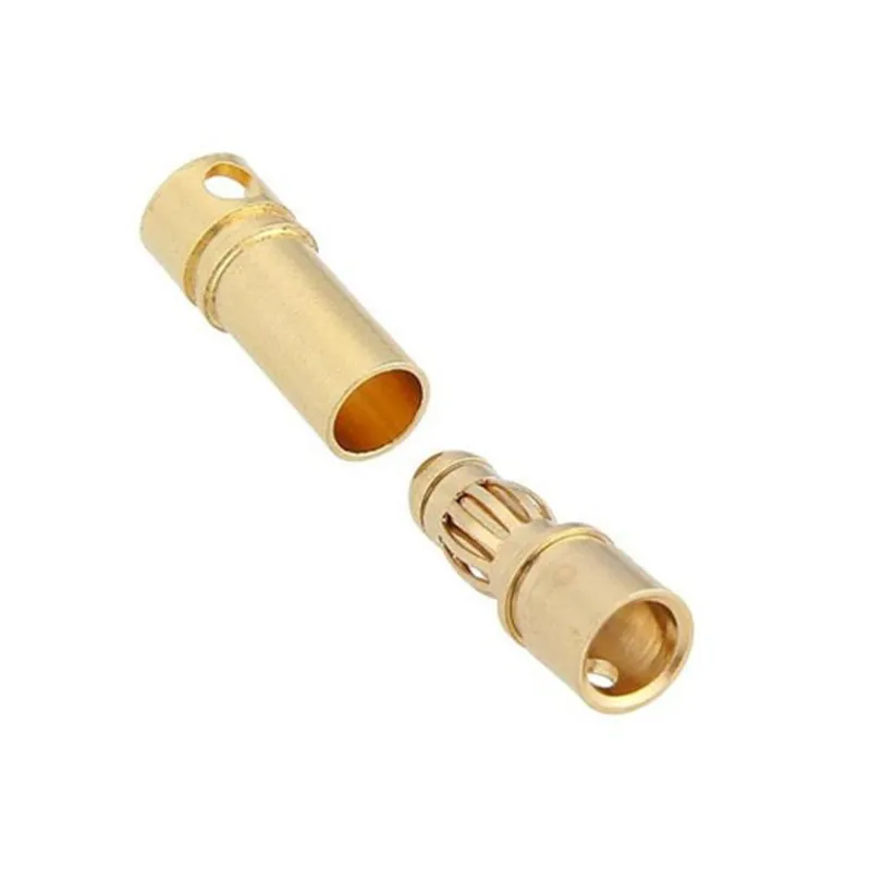 20/40pcs 3.5mm Gold Bullet Banana Connector Plug For ESC Battery Motor (10 / 20Pairs)