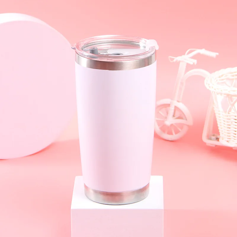 Gobelet isolé à Double paroi pour eau chaude et glace, tasse de voyage, à café, en acier inoxydable, pour voiture, flacon thermique Portable