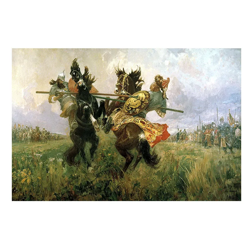 

The Battle of Relight and Chelubey Abstract Oil Painting on Canvas Posters and Prints Art Wall Pictures For Living Room