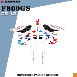 Motorcycle body fairing protective sticker reflective anti-scratch decorative sticker suitable for BMW F800GS 2008-2012
