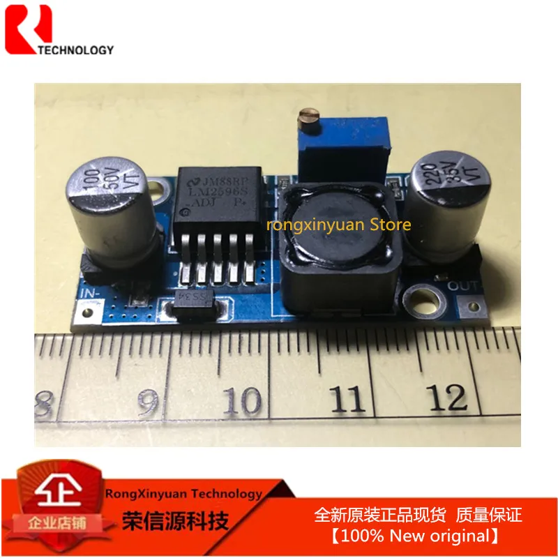Controlador de tensão de alimentação 3a lm2596 lm2596s com passos ajustáveis