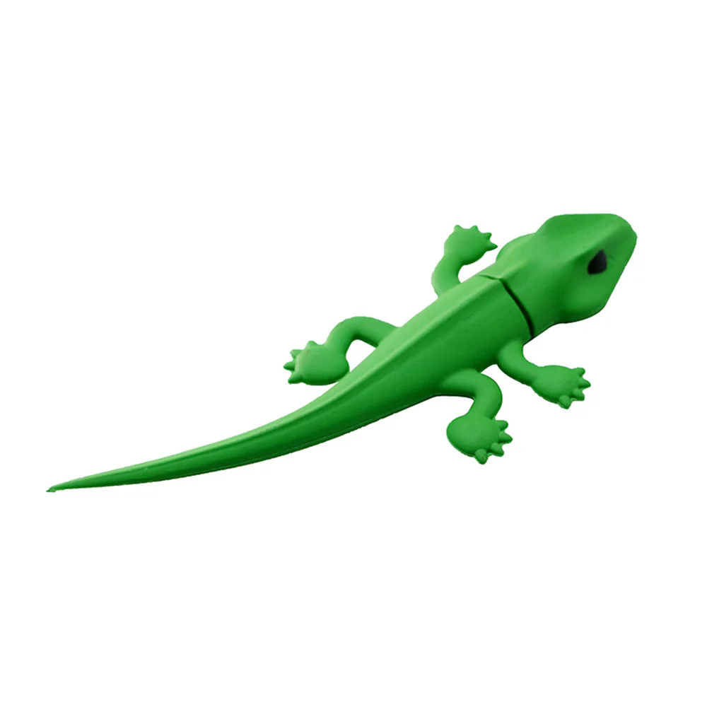 Green Lizard Chameleon-محرك أقراص فلاش USB بسعة 4 جيجابايت و 8 جيجابايت ، ومحرك أقراص فلاش ، ووحدة تخزين الإبهام ، ومفتاح U ، وهدية إبداعية