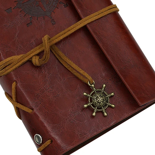 Retro Anchor Faux Leather Cover Notebook Journal Traveler Book Diary Blank