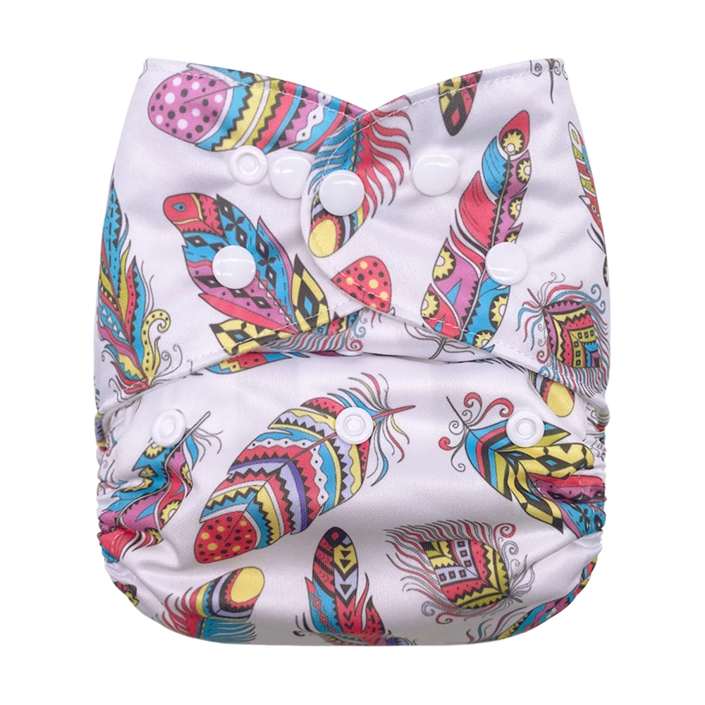 Dotoo – couche-culotte en tissu ajustable pour bébé de 3 à 15KG, avec imprimé de ciel étoilé fantaisie, lavable, Double rangée de boutons pression