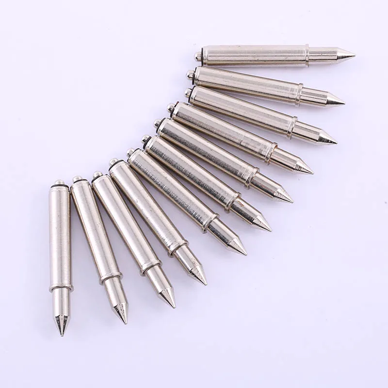 10/50PCS GP-2S Pointed Sharp Tip Electronic Positioning Pin Spring Drill Nickel Plating Test Positioning Pin Dia 36mm Dia 5.0mm