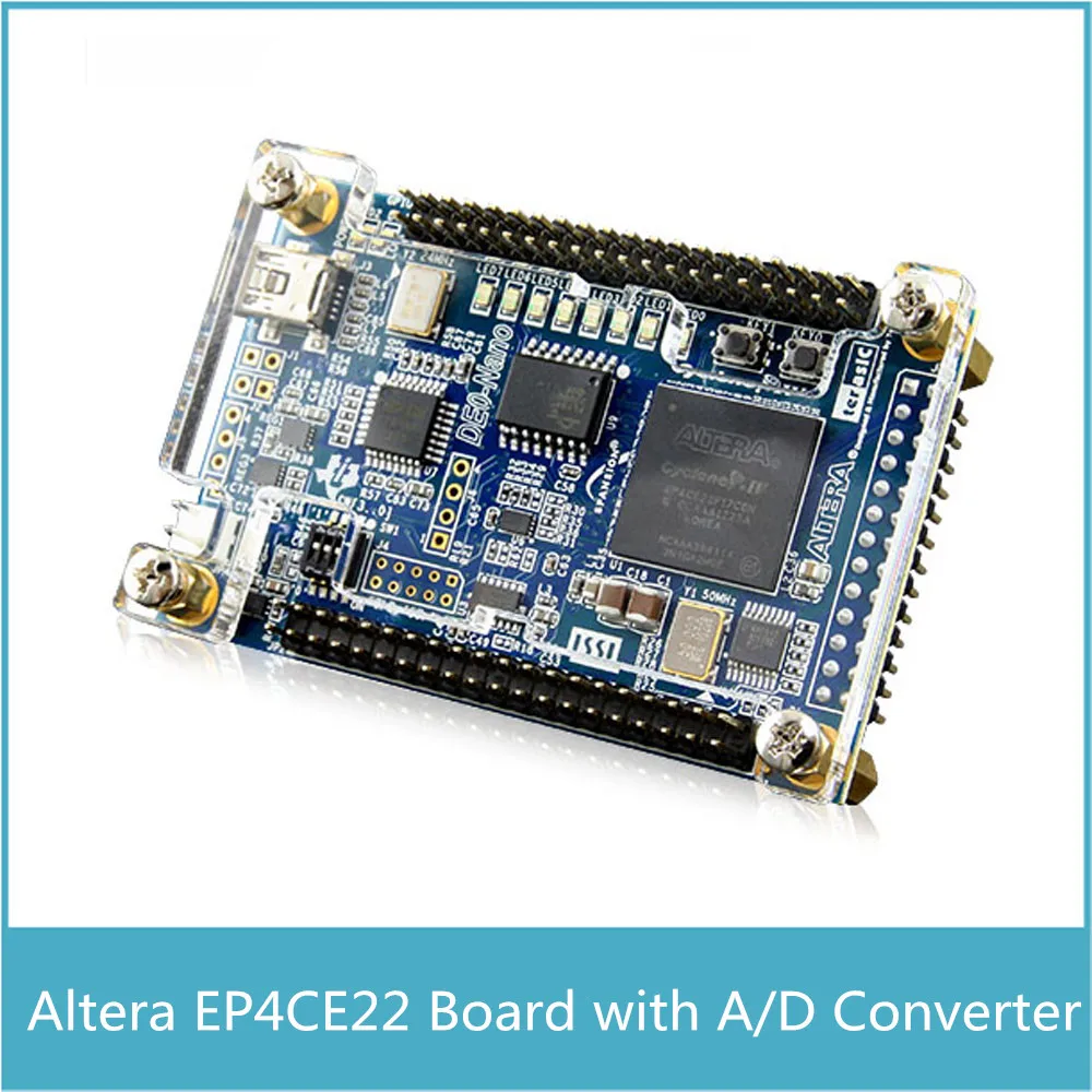 Altera Cyclone IV EP4CE22 FPGA Development Board Altera DE0-Nano with 32MB SDRAM 8-Channel A/D with USB Blaster