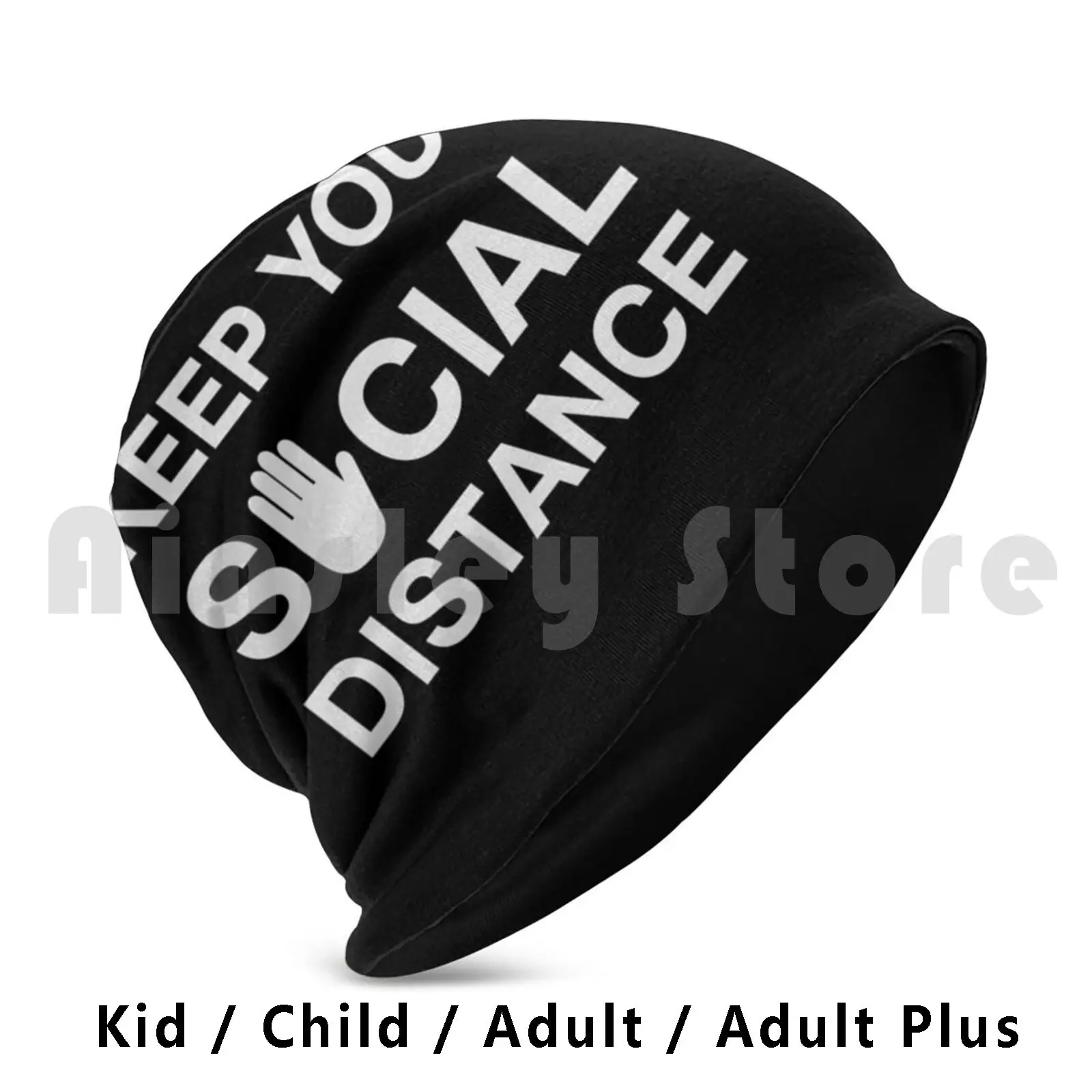 Keep Your Social Distance Beanies Knit Hat Hip Hop Social Distance Distancing Quarantine