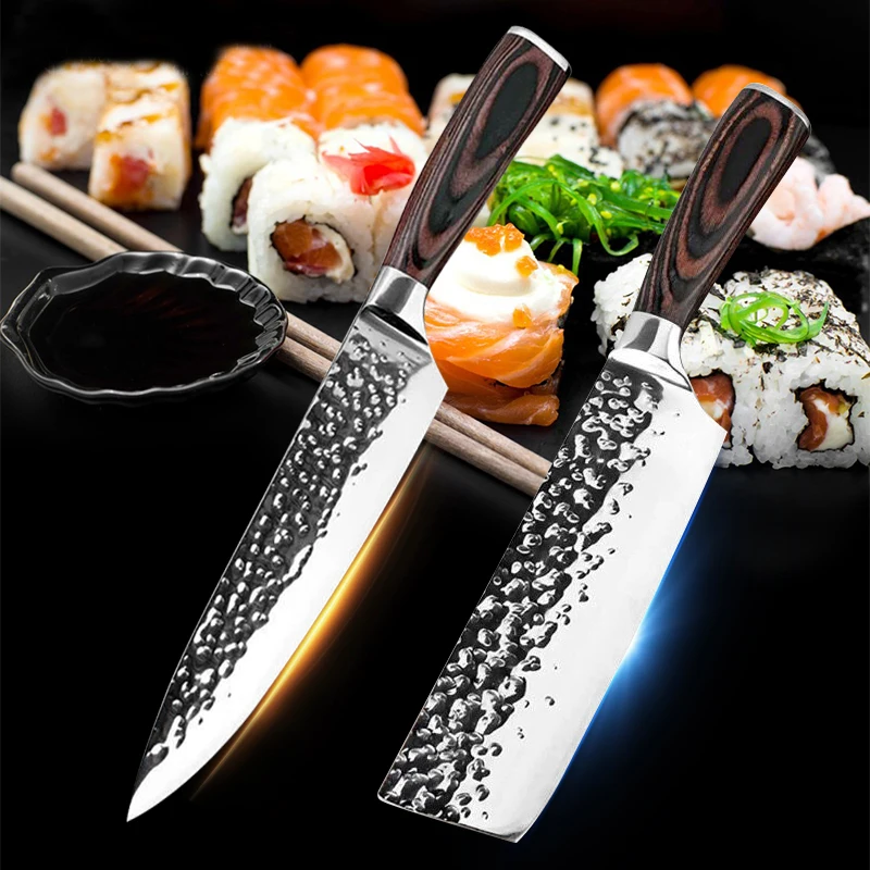 

Liang Da New 8 inch Japanese Kitchen Knife Kirisuke Chef Knives Sushi Sashimi Knives Super Sharp 7Cr15MOV Stainless Steel Knife