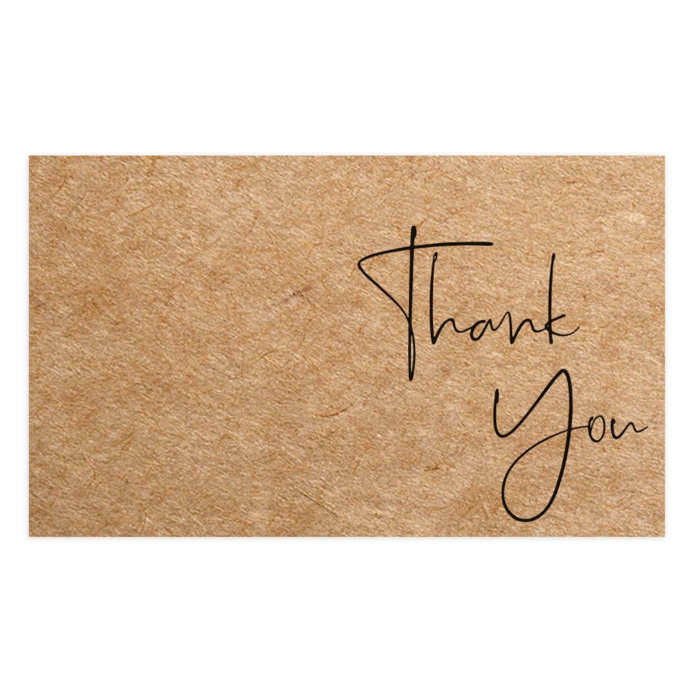 30 Stück Dankeskarte aus natürlichem Kraftpapier, Unternehmen, Geschäft, Dankesbestellungskarte, Großhandel, individuelle Geschenkdekorationskarte – Detail 6